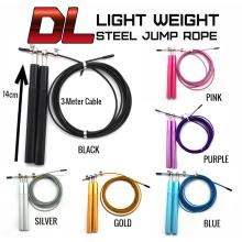 DL Light Weight Steel Skipping Rope With Bearing Cable Jump Rope