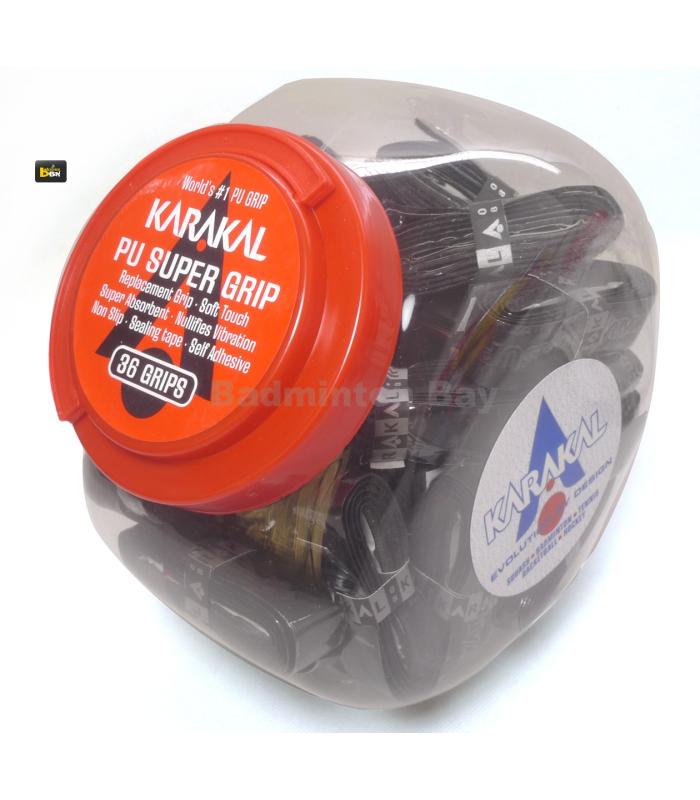 Karakal PU Super Replacement Grip (36 pieces in Black Colour )