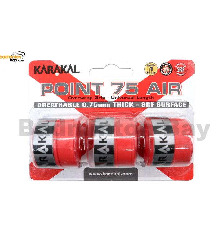 Karakal Point 75 Air Grip X3 Overwrap Replacement Overgrip (3 pieces)