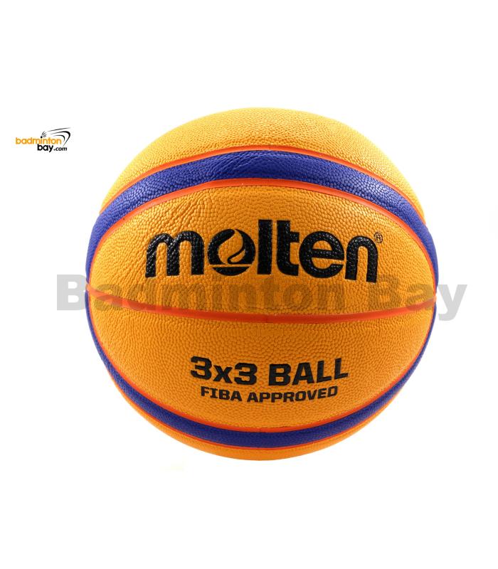 Molten B33T5000 - 3 On 3 Basketball Size 6 (With Size 7 Weight) Composite Leather FIBA Approved Indoor Outdoor