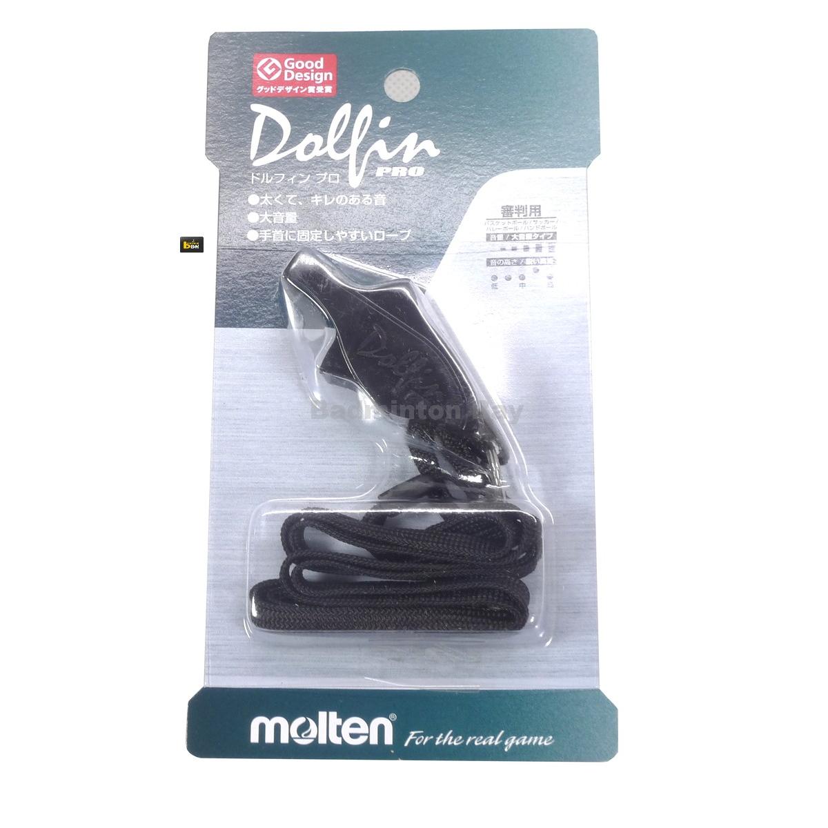 Molten Professional Dolfin Pro Black Whistles for Referees and Coaches