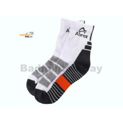 Abroz Badminton Sports Socks SC120 Dark Grey Orange (1 pair)