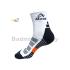 Abroz Badminton Sports Socks SC120 Dark Grey Orange (2 pairs)