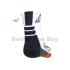 Abroz Badminton Sports Socks SC120 Dark Grey Orange (2 pairs)