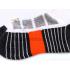 Abroz Badminton Sports Socks SC120 Dark Grey Orange (1 pair)