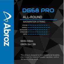 10 pieces Abroz DG68 Pro 10-meter Badminton String (0.68mm)  (Pack of 10 strings)