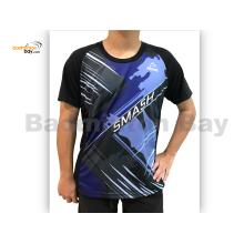 Abroz Round Neck A004 Camo Blue SMASH T-Shirt With Cool-Tech Dry Fast Sports Jersey