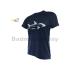 Abroz Round Neck Shark A002 Navy Blue T-Shirt With Cool-Tech Dry Fast Sports Jersey