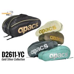 Apacs 2 Compartments Padded Half-thermal Badminton Racket Bag BP-D2611-YC