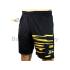 Apacs Dri-Fast Quick Dry Sport Shorts Pants BSH105 Black Gold With 2 Pockets