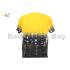 Apacs Dri-Fast RN10123 Black Yellow Sports Quick Dry T-Shirt Jersey