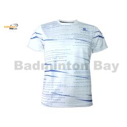 Apacs Dri-Fast RN10129 White Navy Sports Quick Dry T-Shirt Jersey