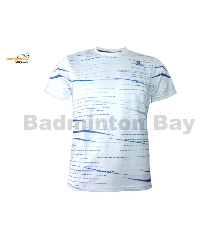 Apacs Dri-Fast RN10129 White Navy Sports Quick Dry T-Shirt Jersey