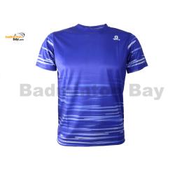 Apacs Dri-Fast RN10130 Blue Silver Sports Quick Dry T-Shirt Jersey