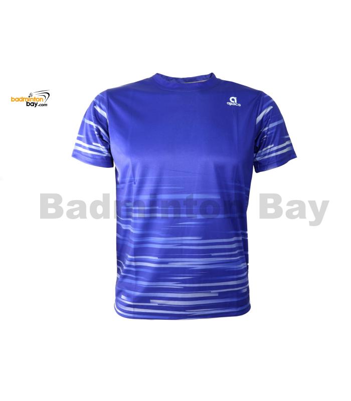 Apacs Dri-Fast RN10130 Blue Silver Sports Quick Dry T-Shirt Jersey