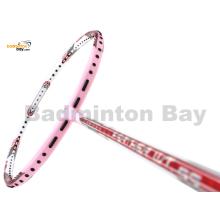 Apacs Feather Weight 55 White Pink Badminton Racket (8U) Worlds Lightest Badminton Racket