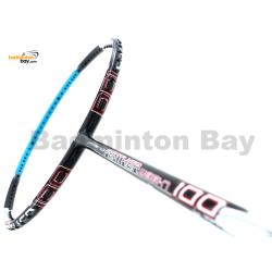 Apacs Feather Weight 100 Black Sky Blue Badminton Racket (6U)