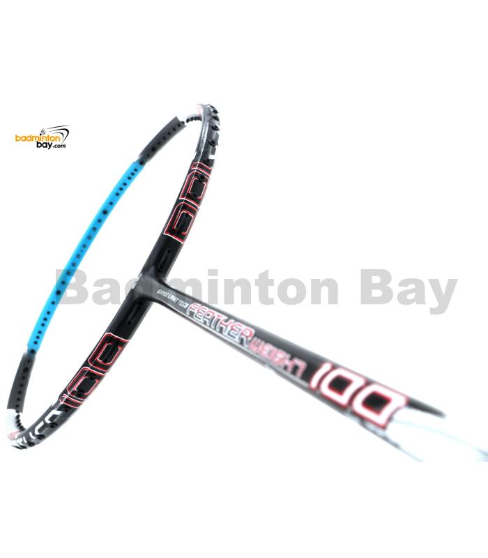 Apacs Feather Weight 100 Black Sky Blue Badminton Racket (6U)