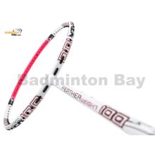 Apacs Feather Weight 100 White Pink Badminton Racket (6U)