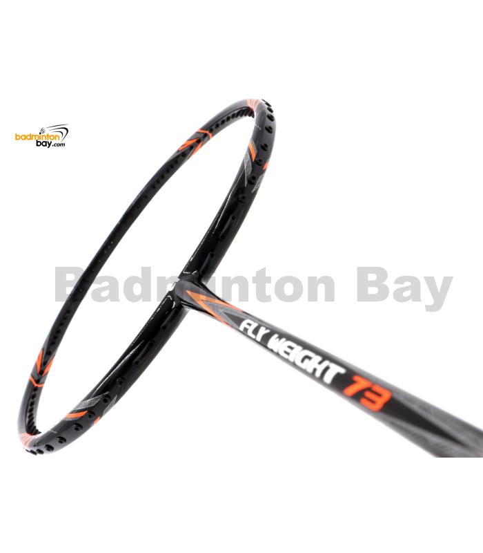 Apacs Flyweight 73 Black Orange Badminton Racket 7U (World Slimmest Badminton Shaft)