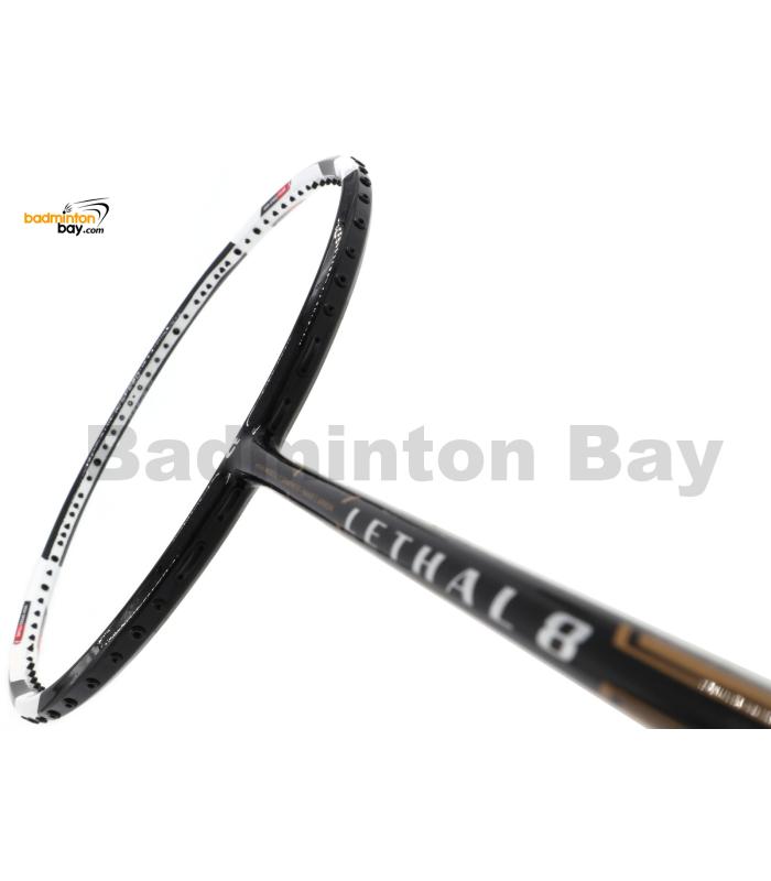 Apacs Lethal 8 Black White (4U) Badminton Racket