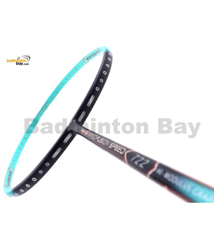 Apacs Nano Fusion Speed 722 Electric Cyan Midnight Blue (6U) Badminton Racket