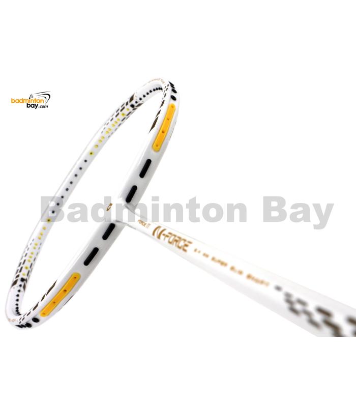 Apacs N Force III White Gold Badminton Racket Compact Frame (4U)