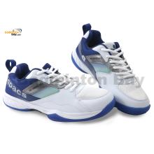 Apacs Advantage 625 White Blue Indoor Badminton Squash Court Shoes With Improved Cushioning