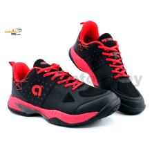 Apacs Cushion Power CP508-XY Black Red Indoor Badminton Squash Court Shoes With Improved Cushioning