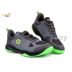 Apacs Cushion Power CP508-XY Grey Green Indoor Badminton Squash Court Shoes With Improved Cushioning