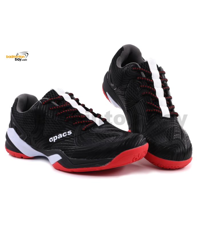 Apacs Performance 668 Shoe Black With Improved Cushioning and Outsole