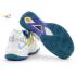 Apacs Performance 675 Shoe White Turquoise With Improved Cushioning and Outsole