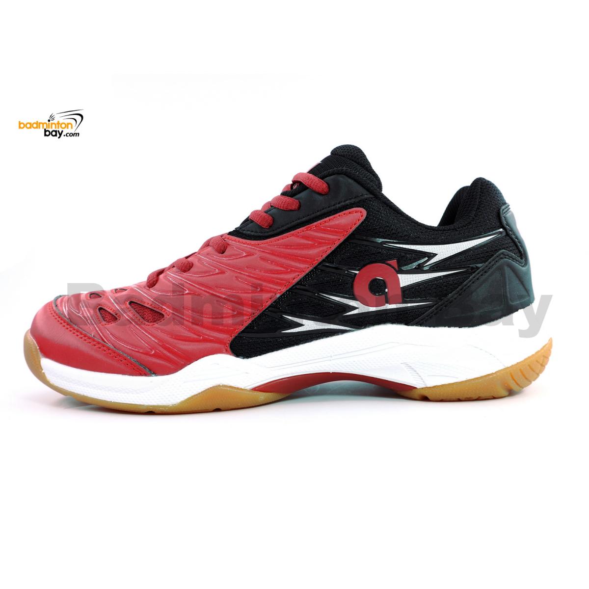Apacs Cushion Power PRO 728 Red Black Badminton Shoes With Improved ...