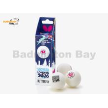 Butterfly WTTTC London 2026 3-Star R40+ Plastic Table Tennis Ping Pong White Ball 40mm (3 Balls) Limited Edition