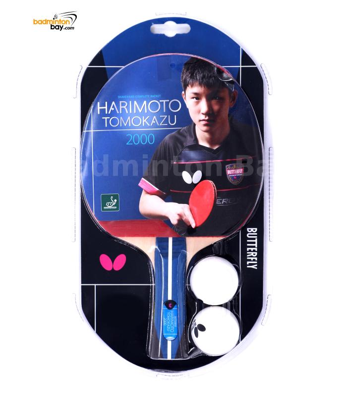 Butterfly Harimoto Tomokazu 2000 Shakehand Table Tennis Wood Racket Preassembled With Rubber