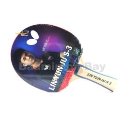 Butterfly Lin Yun-Ju S-3 Shakehand Table Tennis Wood Racket Preassembled With Rubber