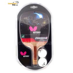 Butterfly Nitchugo-I Penhold Table Tennis Wood Racket Preassembled With Rubber (One Side Rubber)