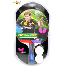 Butterfly Timo Boll 3000 FL Shakehand Table Tennis Racket with 2 balls
