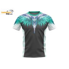 Felet Round Neck Quick Dry Fast FT RN 3623 Green Sports T-Shirt Jersey