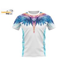 Felet Round Neck Quick Dry Fast FT RN 3623 White Sports T-Shirt Jersey