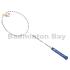 Felet High Tension Frame 27 White With Blue Stripes Badminton Racket (4U)