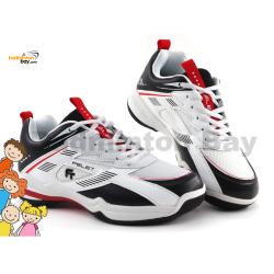 Felet - FT BS 48 White Black Badminton Court Shoes For KIDS