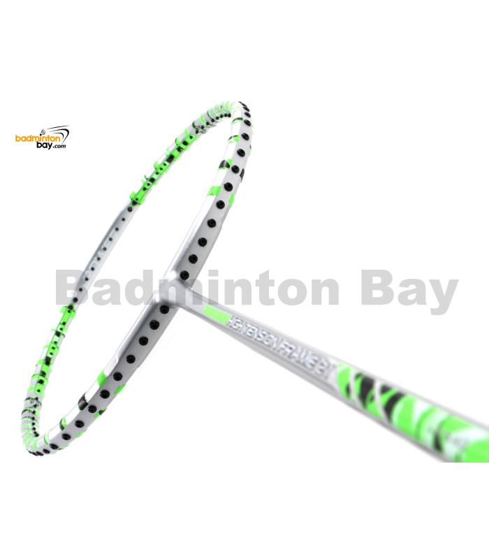 Felet High Tension Frame 21 Silver With Green Stripes Badminton Racket (3U)