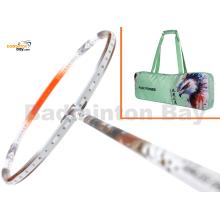 Flex Power - Fearless Eagle White Orange 5U Predator Series Limited Edition Badminton Racket with Single Bag