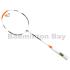 Flex Power - Fearless Eagle White Orange 5U Predator Series Limited Edition Badminton Racket with Single Bag