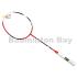 Flex Power - Ferocity Tiger Scarlet Red White 5U Predator Series Limited Edition Badminton Racket with Single Bag