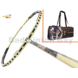 Flex Power - Majestic Lion Gold 5U Predator Series Limited Edition Badminton Racket with Single Bag