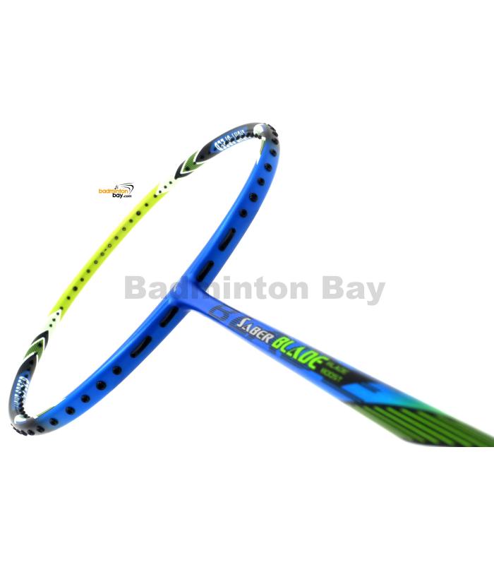 Flex Power Saber Blade Blue Green Badminton Racket 4U