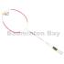 Flex Power Speed Booster 100 White Pink Badminton Racket Korea Design