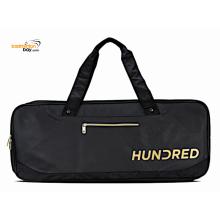 Hundred 2-Compartment HBCK-3M121-1 PitchBllack Kitbag Badminton Racket Half-Thermal Rectangle Bag 